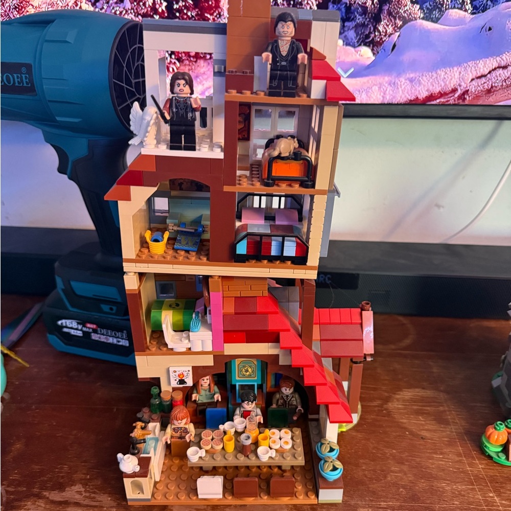 battle for the burrow, knockoff building blocks set